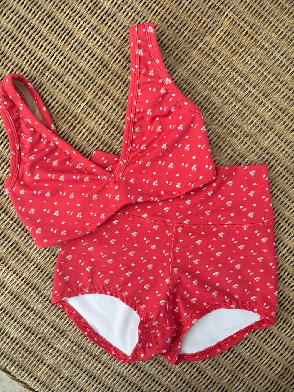FIVE THE LABEL Red Floral Dance Set